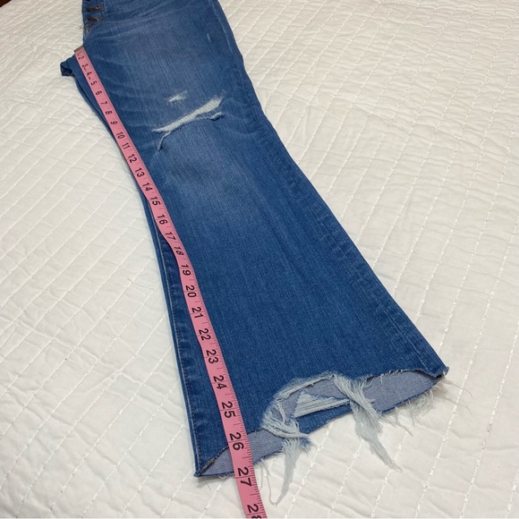 Madewell Cali Demi-Boot Jeans Button-Front Edition Medium Wash Size 26 - Picture 13 of 14